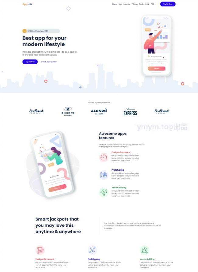 APP业务开发企业网站模板724