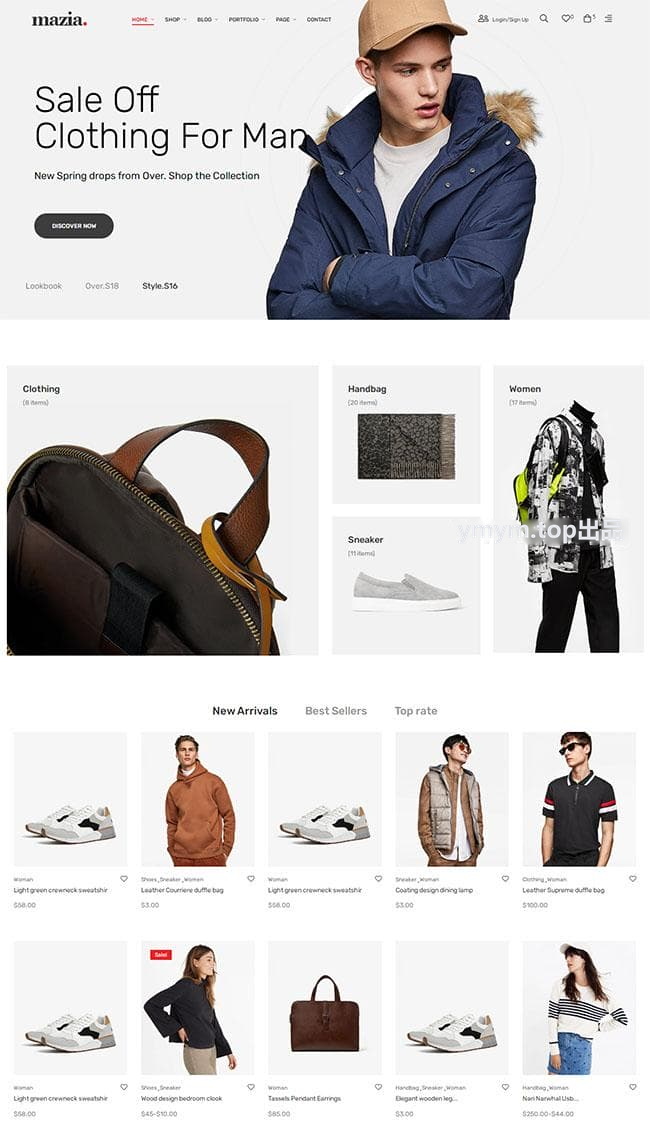 服装销售电子商务HTML5模板