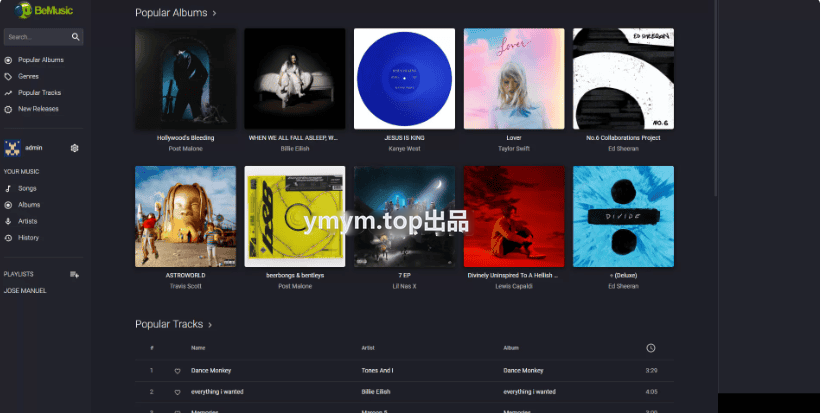 BeMusic3.0.9 PHP音乐平台系统 音乐共享上传网站源码