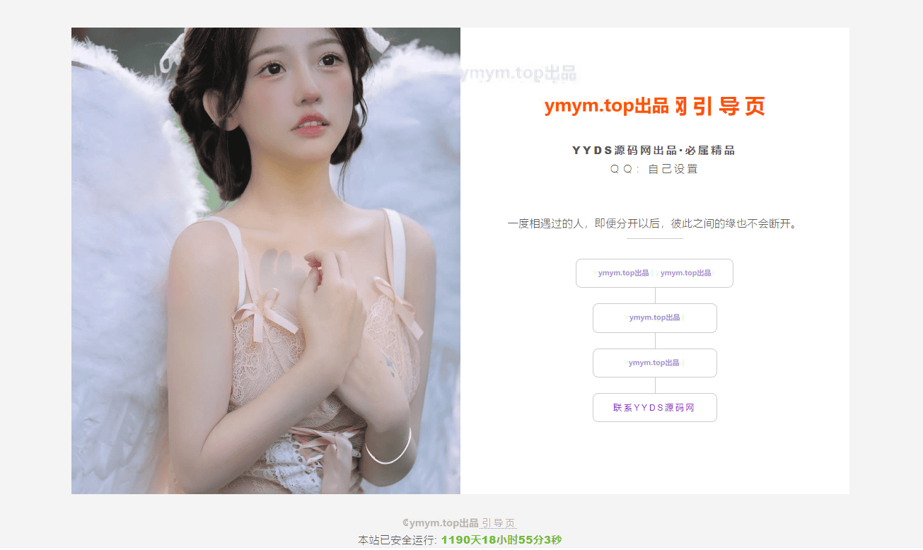 一款仅不到500kb,超级好看的免费引导页源码