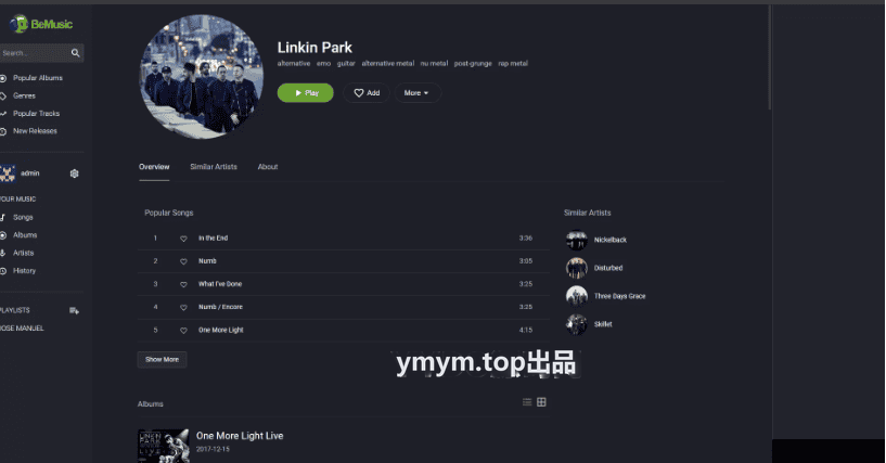 BeMusic3.0.9 PHP音乐平台系统 音乐共享上传网站源码