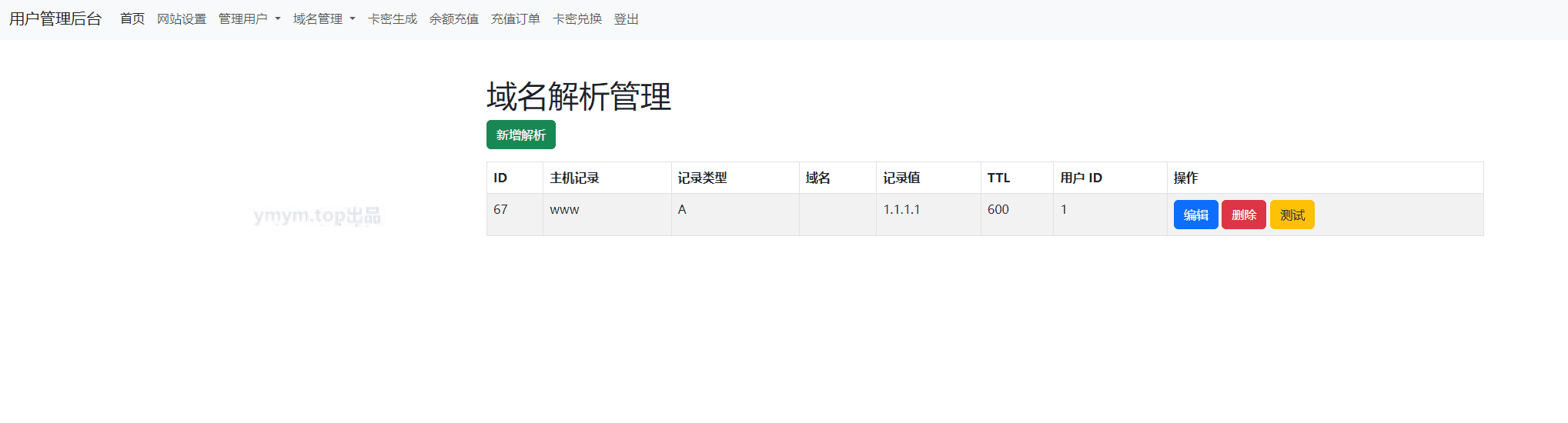 迅风DNS二级域名分发程序开心版 迅风DNS二级域名分发程序开心版