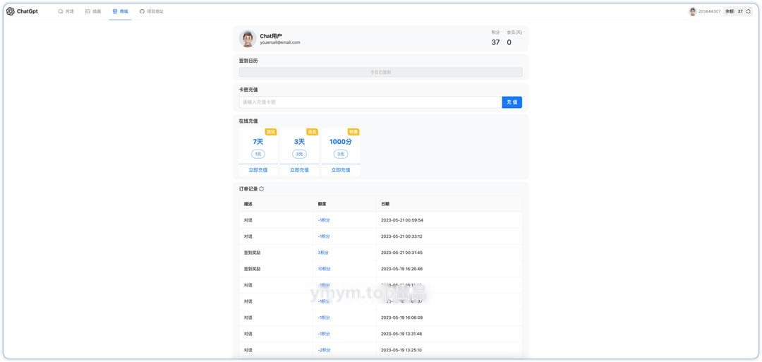 ChatGPT 3.5+4.0 + DALL-E版本源码 包含卡密充值功能 附安装教程